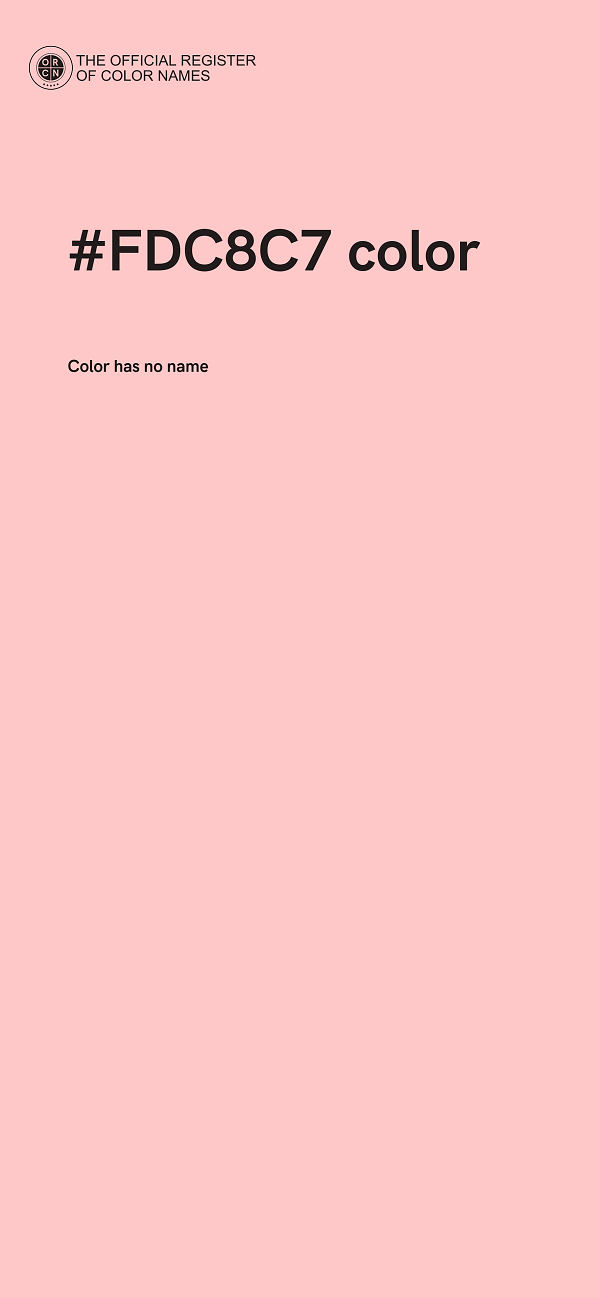 #FDC8C7 color image