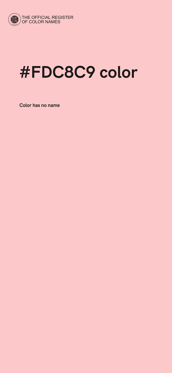 #FDC8C9 color image