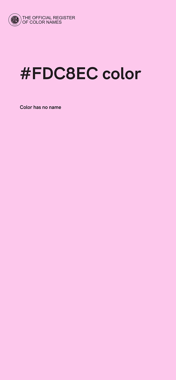 #FDC8EC color image