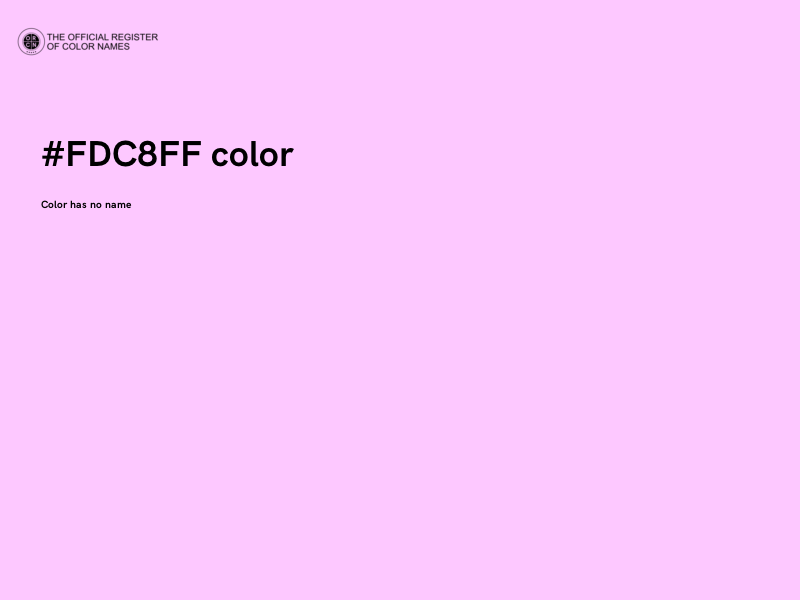 #FDC8FF color image