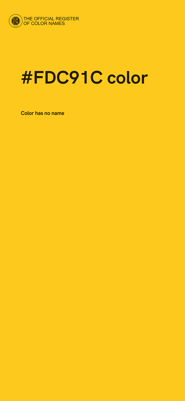 #FDC91C color image