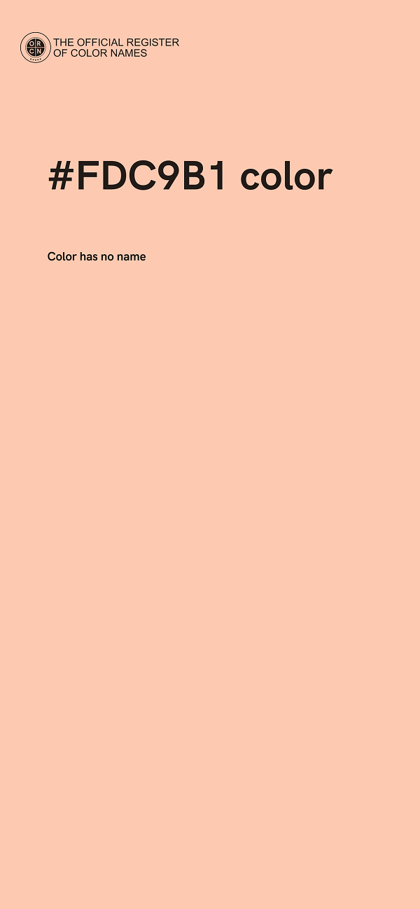 #FDC9B1 color image