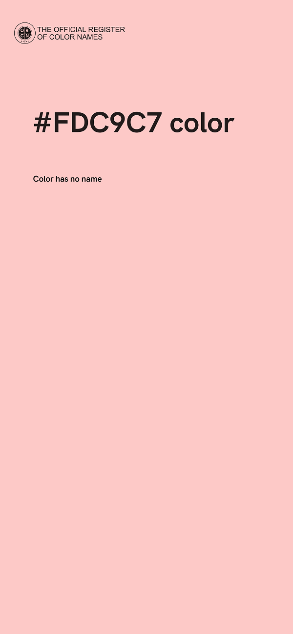 #FDC9C7 color image