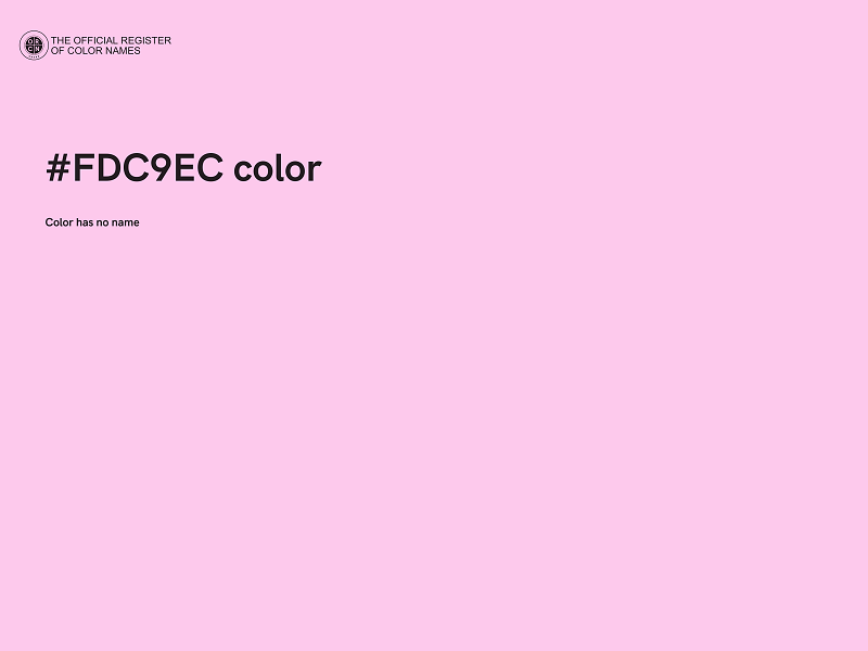 #FDC9EC color image