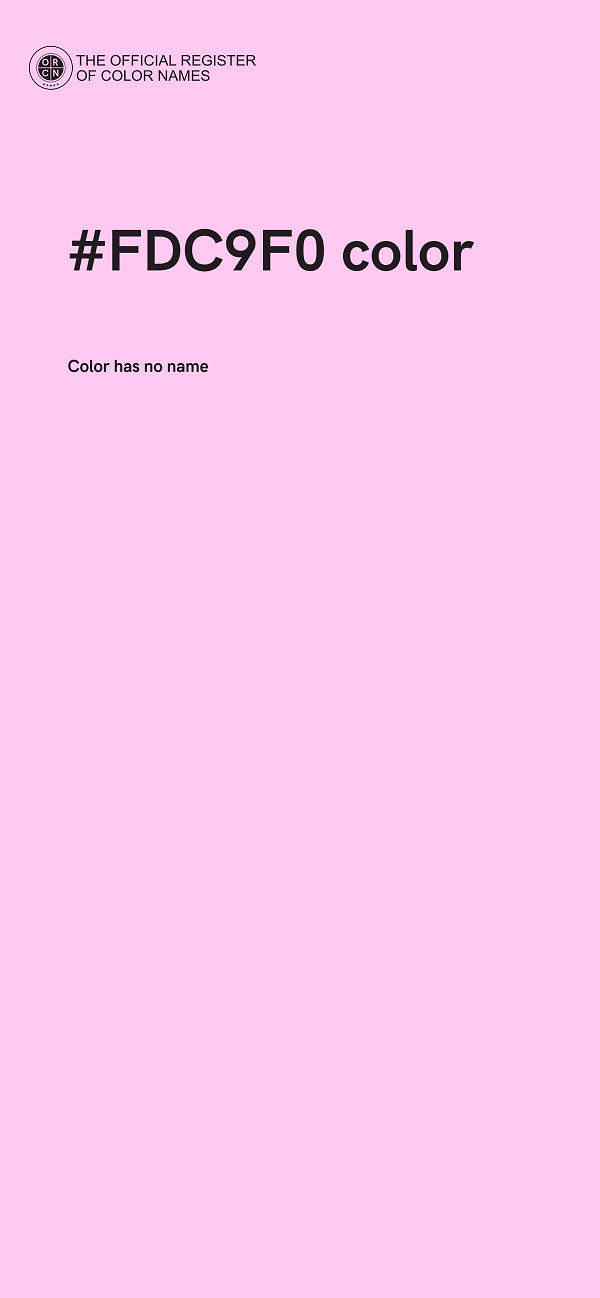 #FDC9F0 color image