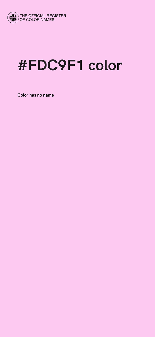 #FDC9F1 color image