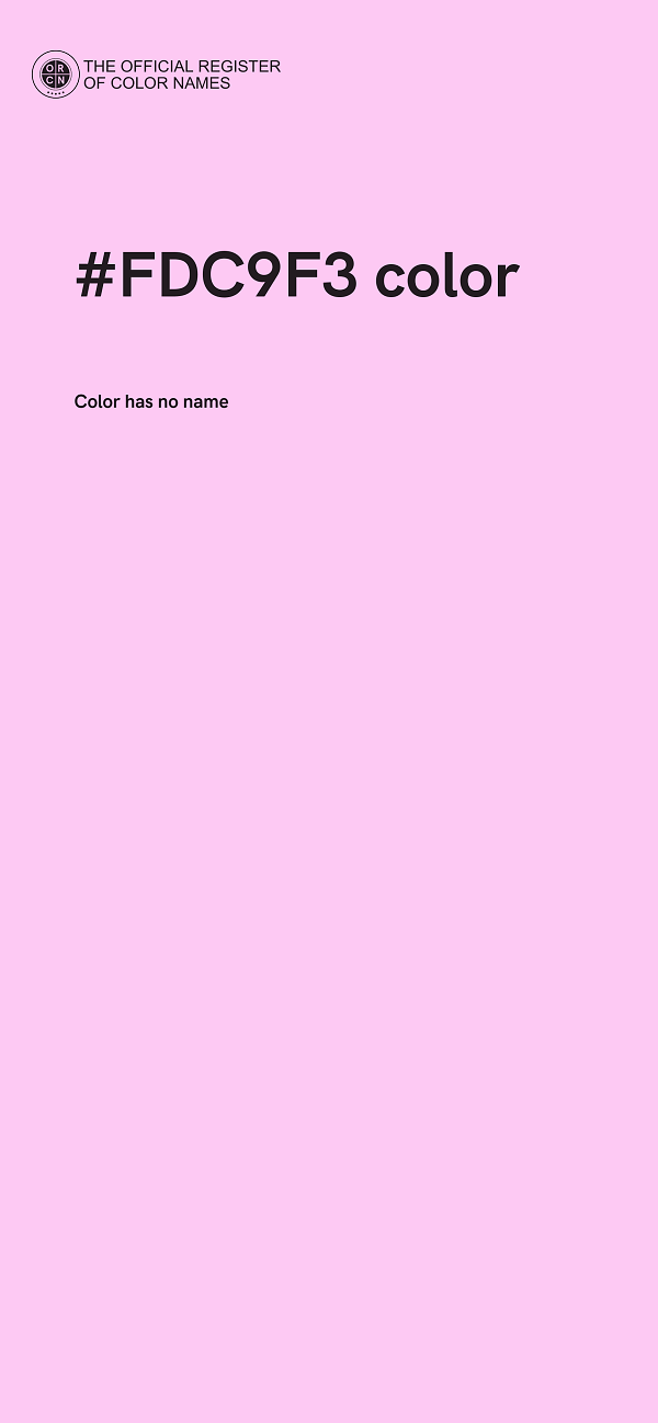 #FDC9F3 color image