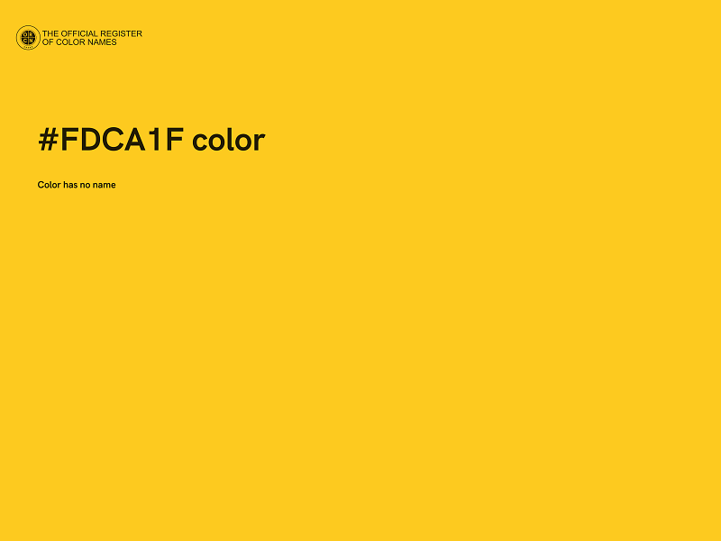 #FDCA1F color image