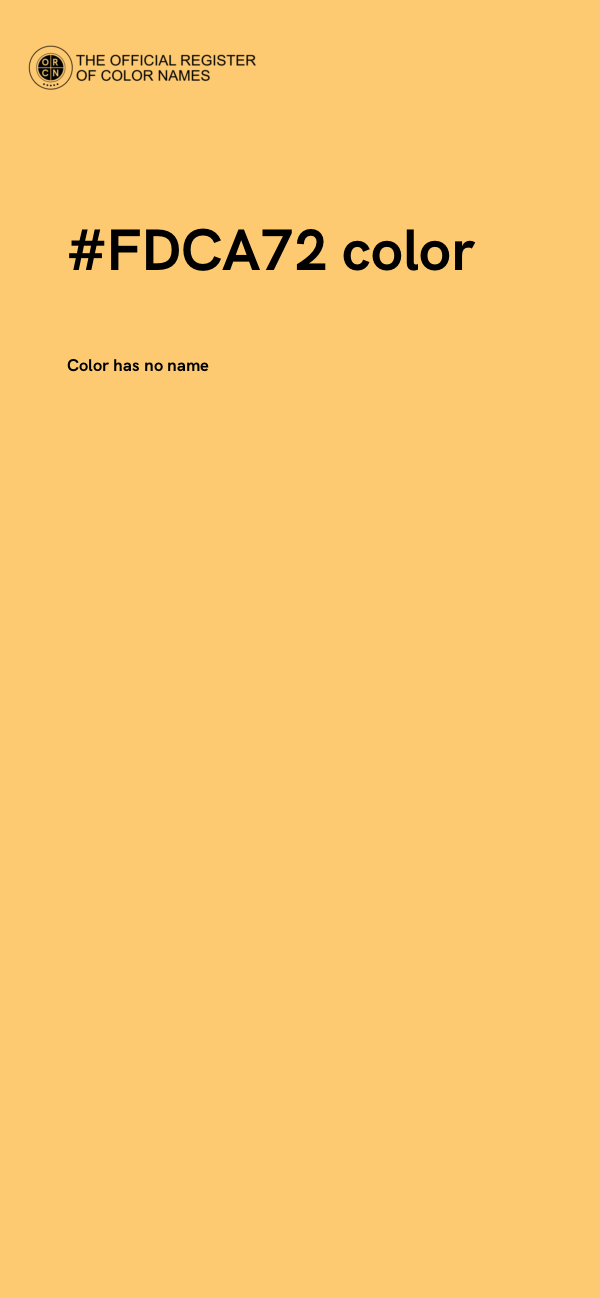 #FDCA72 color image