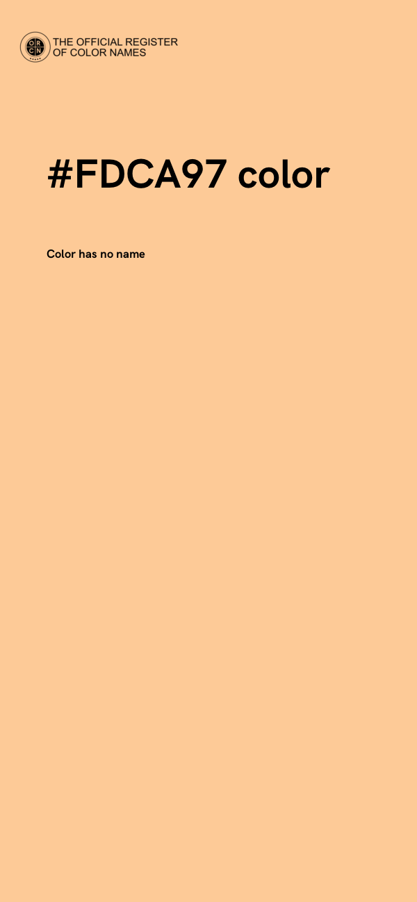 #FDCA97 color image