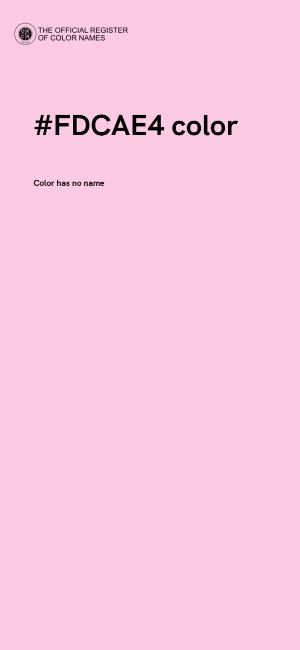 #FDCAE4 color image