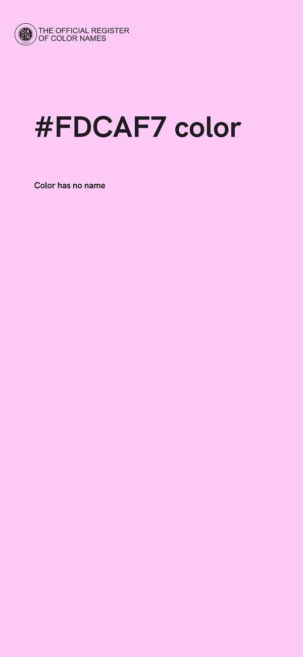 #FDCAF7 color image