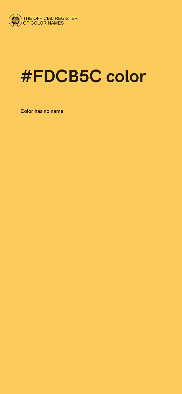 #FDCB5C color image