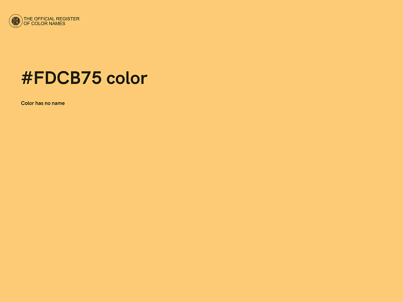 #FDCB75 color image