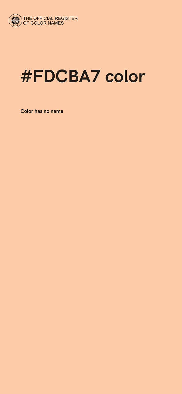 #FDCBA7 color image