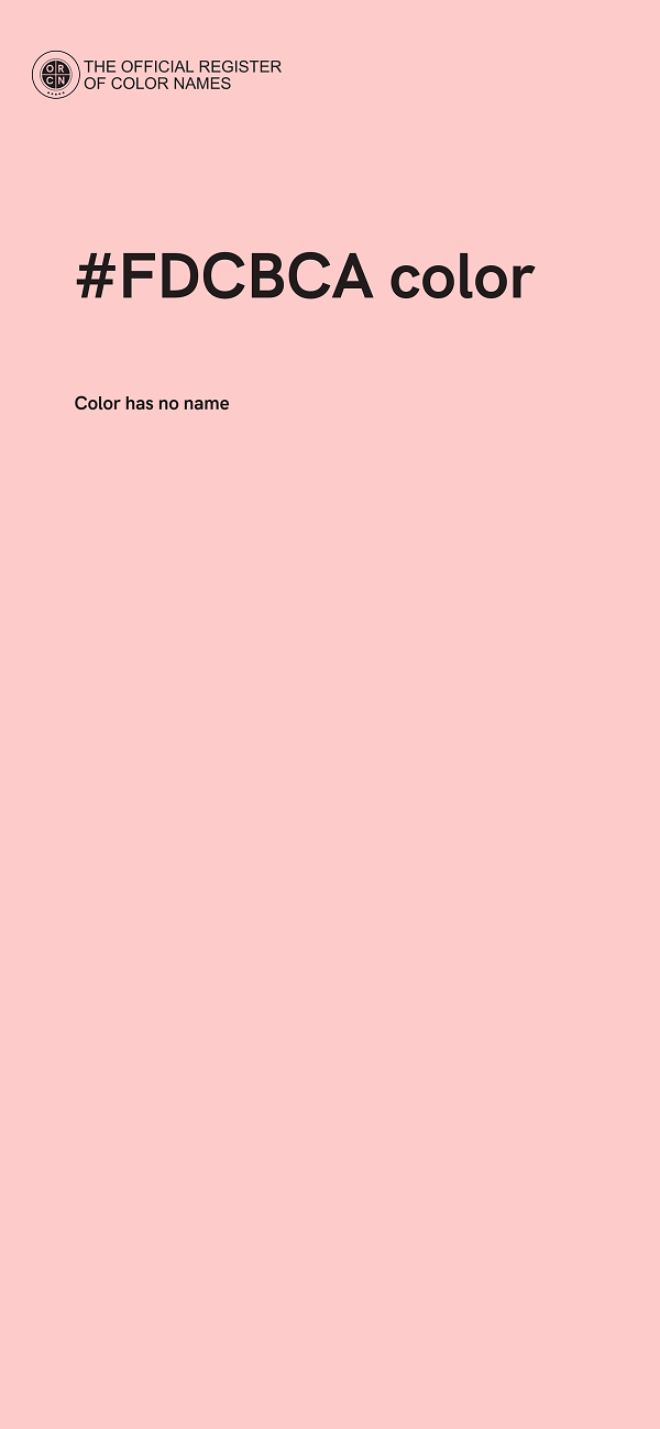 #FDCBCA color image