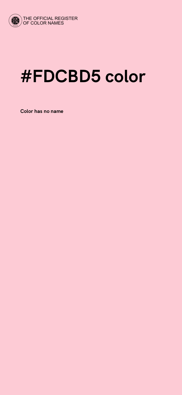 #FDCBD5 color image