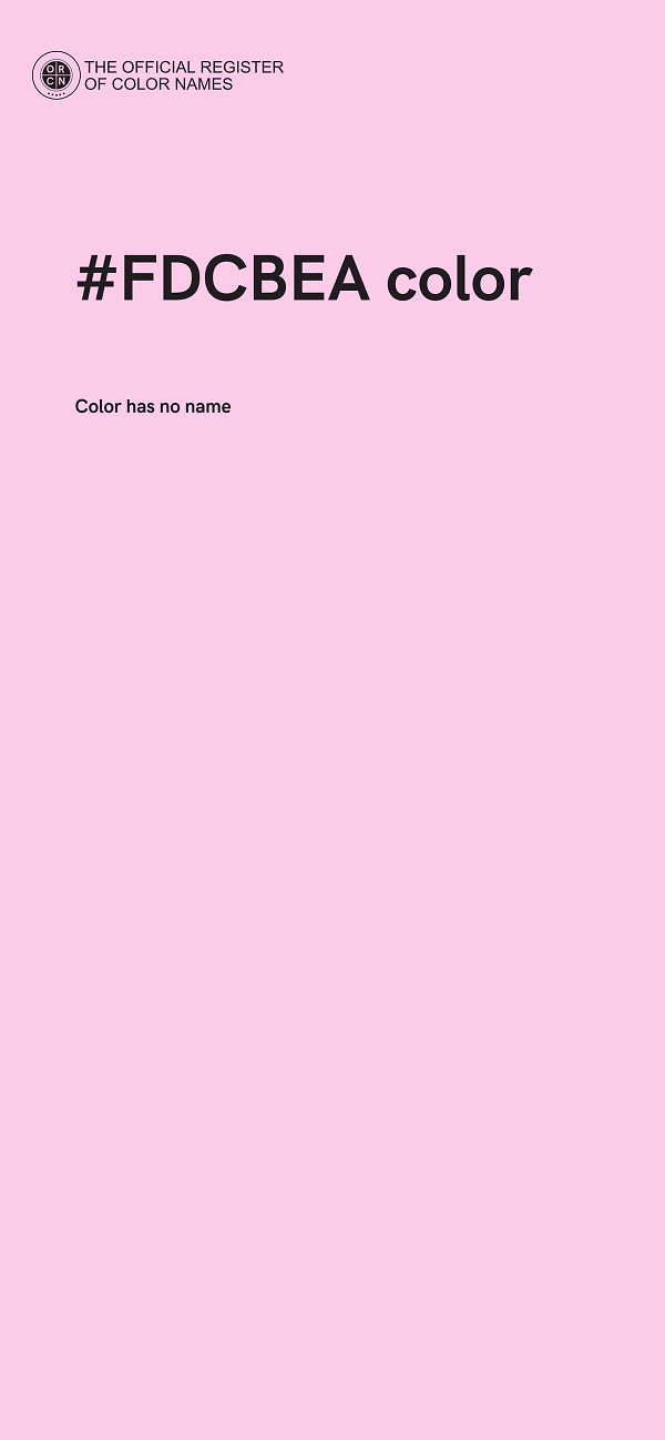#FDCBEA color image