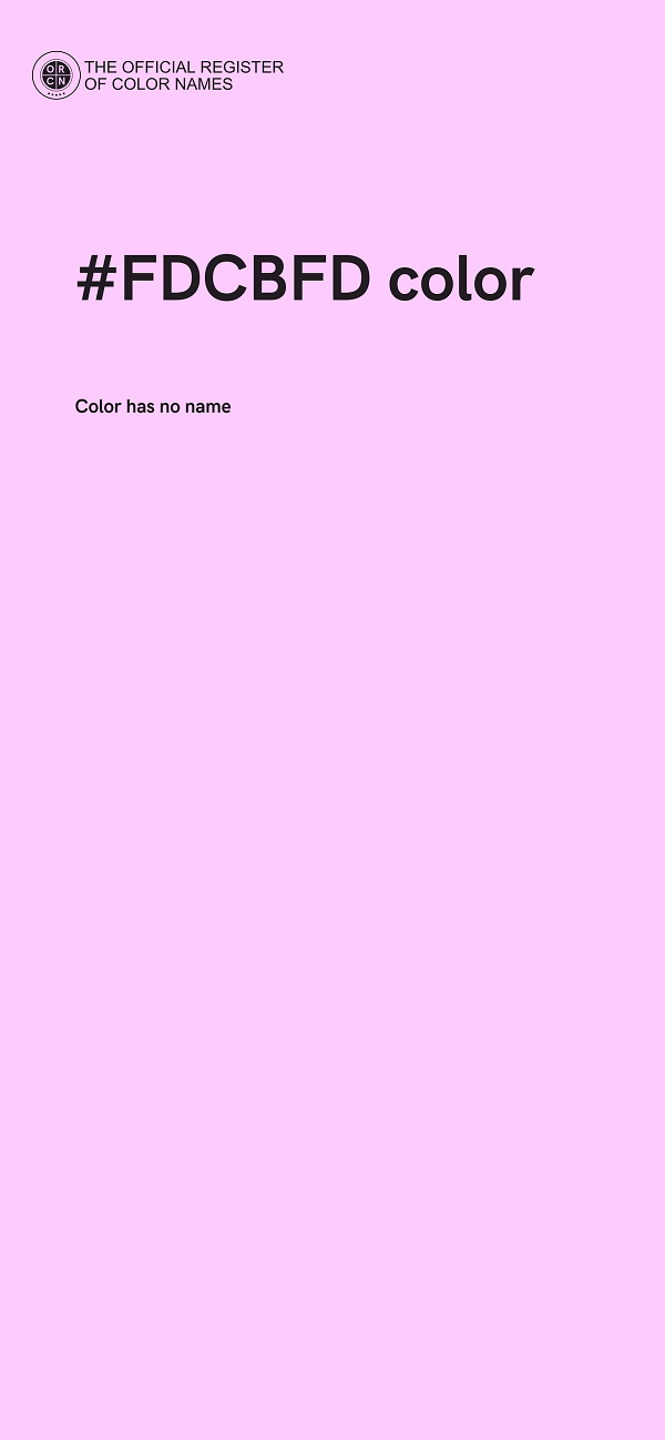 #FDCBFD color image