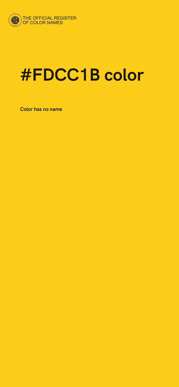 #FDCC1B color image