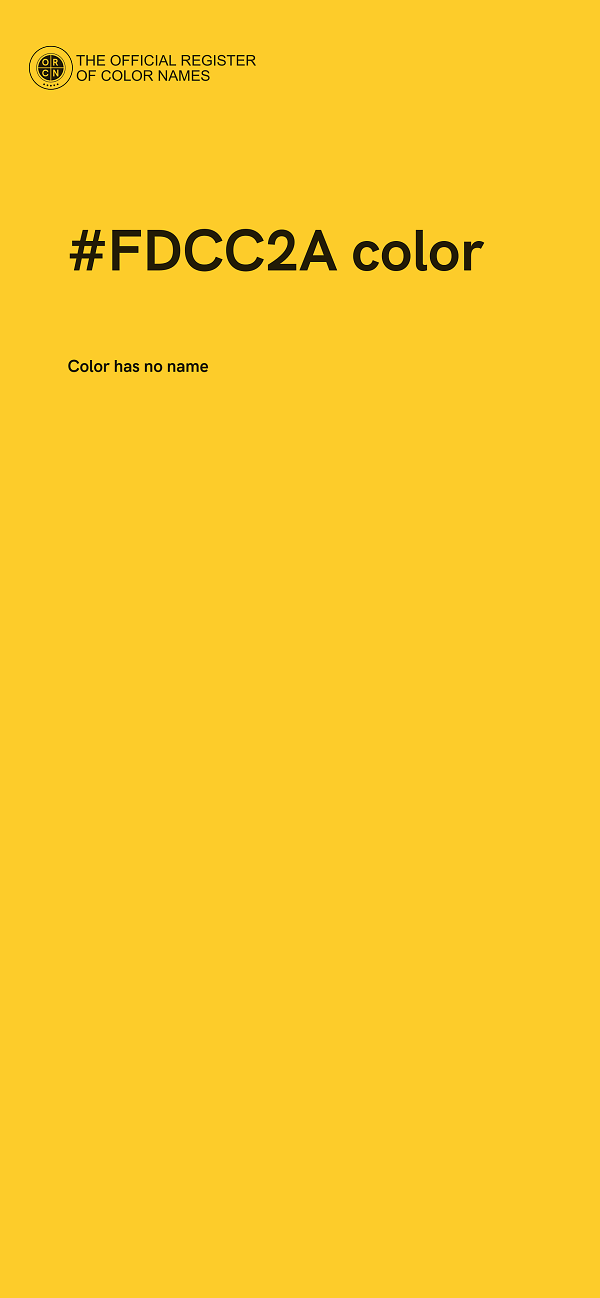 #FDCC2A color image