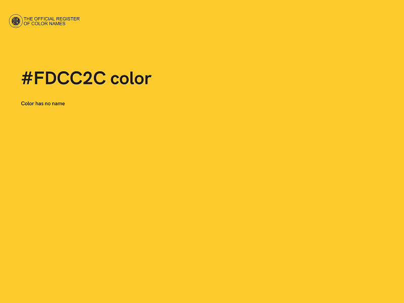 #FDCC2C color image