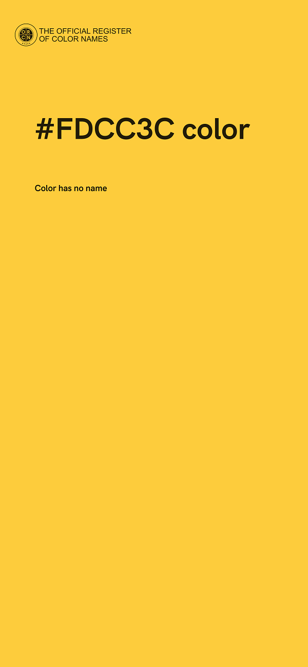 #FDCC3C color image
