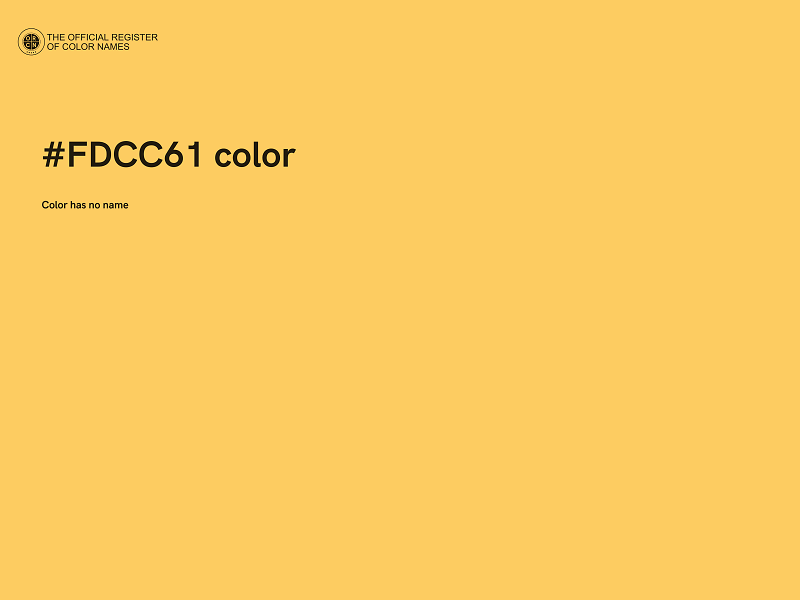 #FDCC61 color image