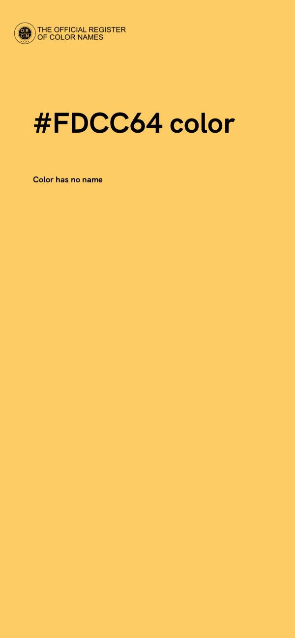 #FDCC64 color image