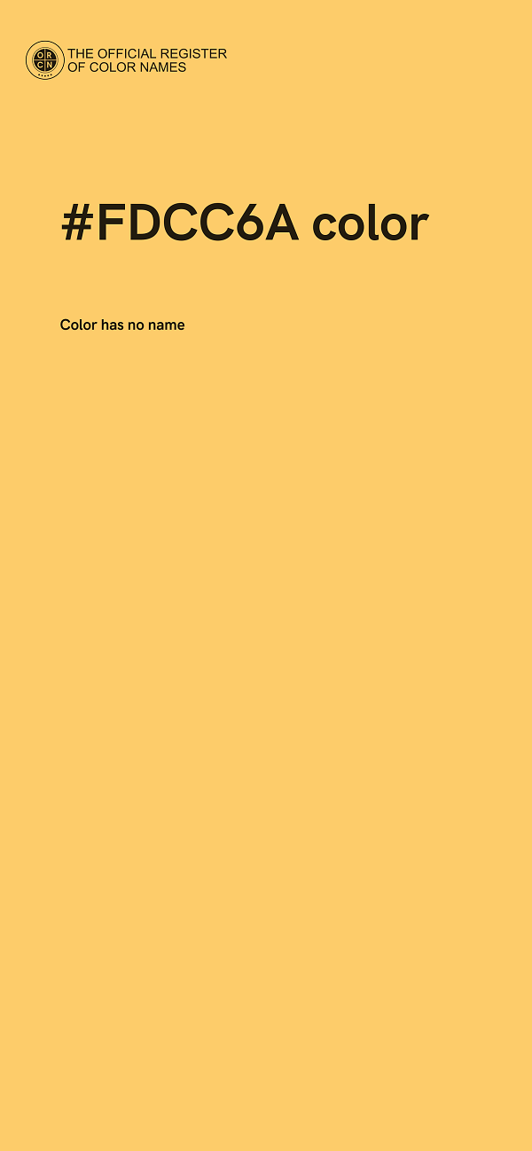 #FDCC6A color image