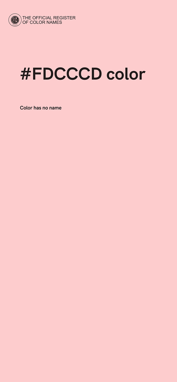 #FDCCCD color image