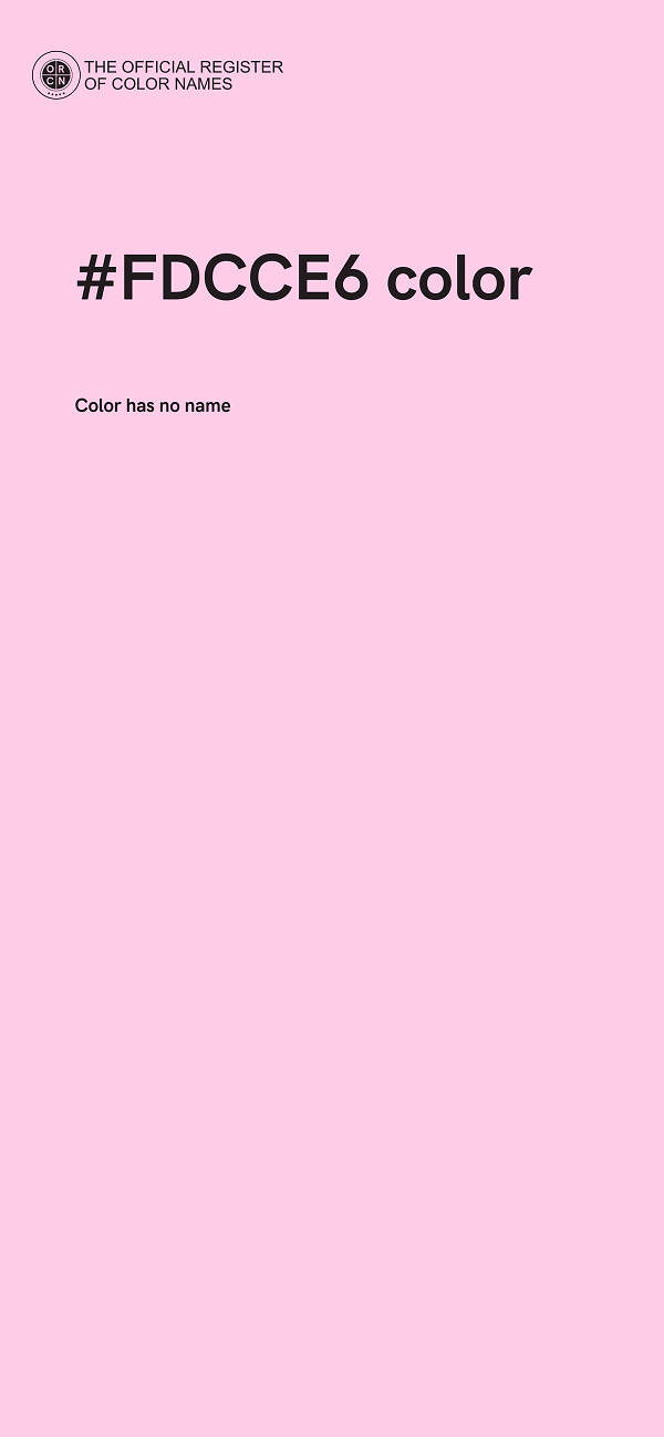 #FDCCE6 color image
