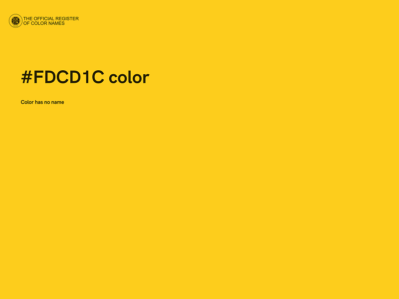 #FDCD1C color image