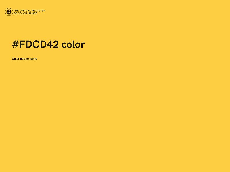 #FDCD42 color image