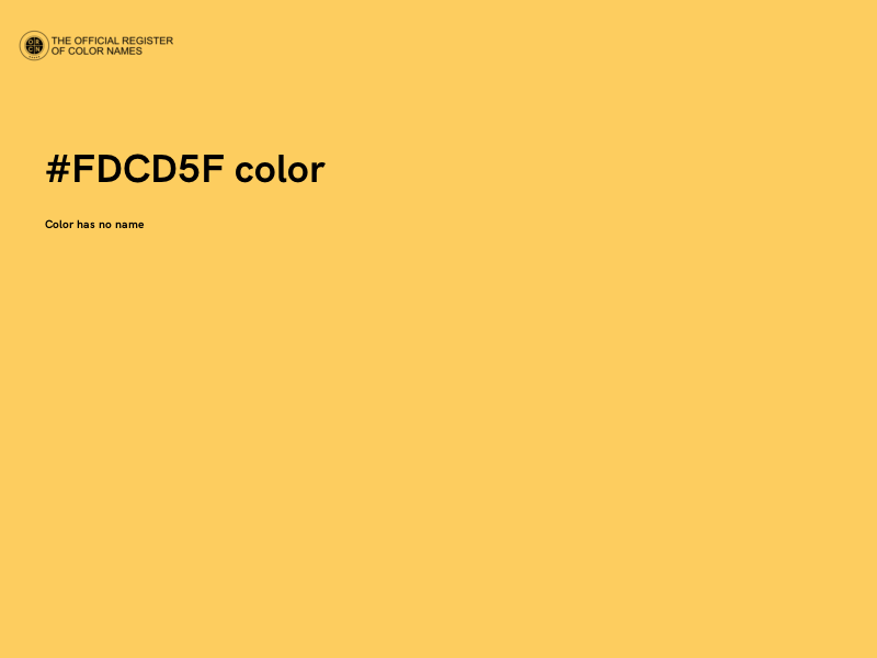 #FDCD5F color image