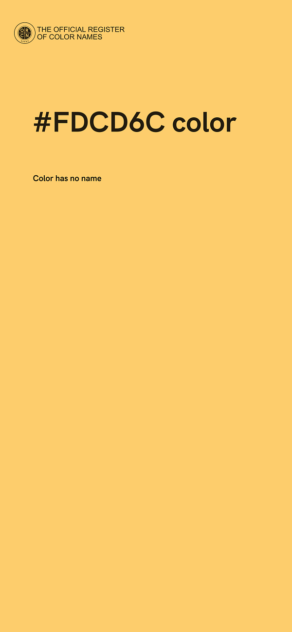 #FDCD6C color image