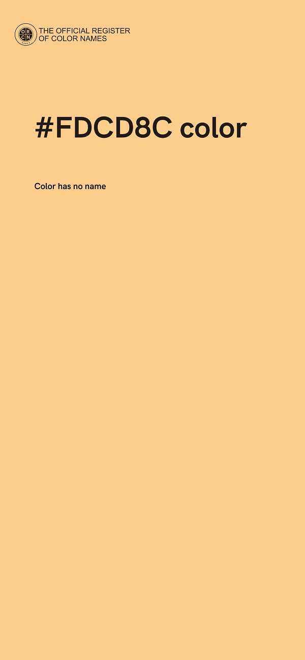 #FDCD8C color image