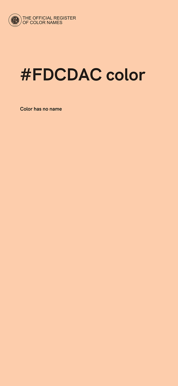 #FDCDAC color image