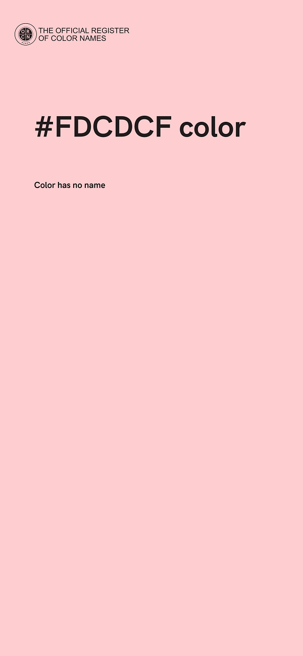 #FDCDCF color image