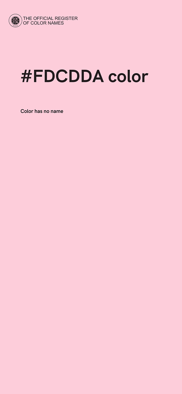 #FDCDDA color image