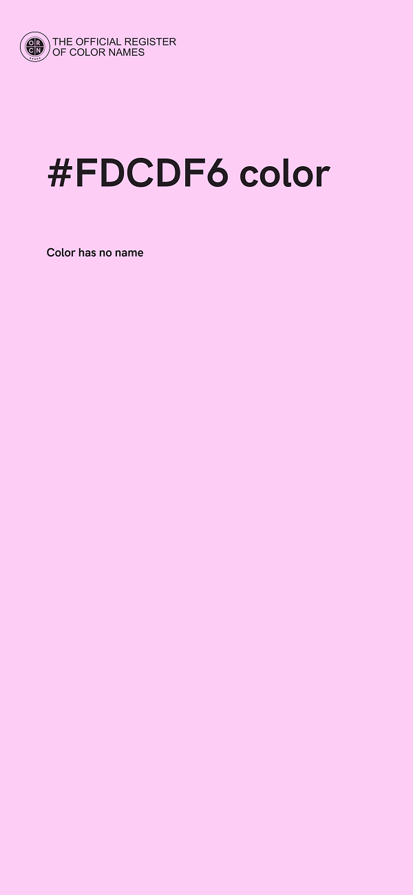 #FDCDF6 color image