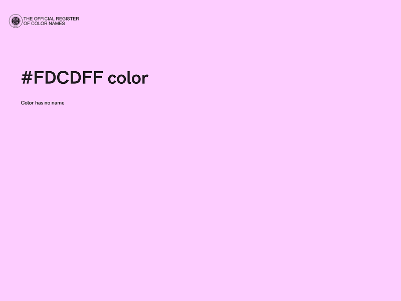 #FDCDFF color image