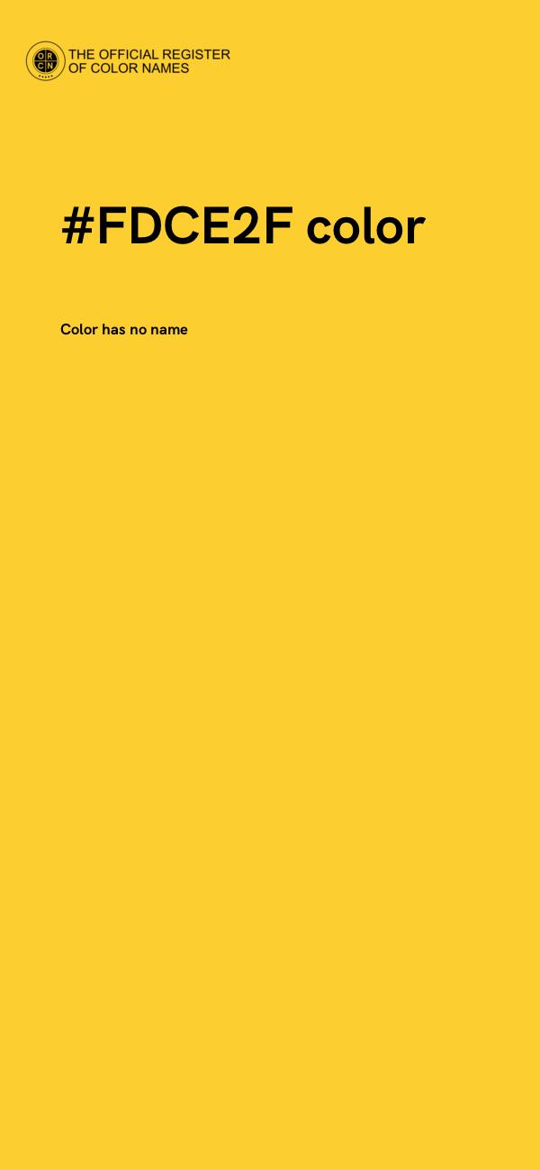 #FDCE2F color image