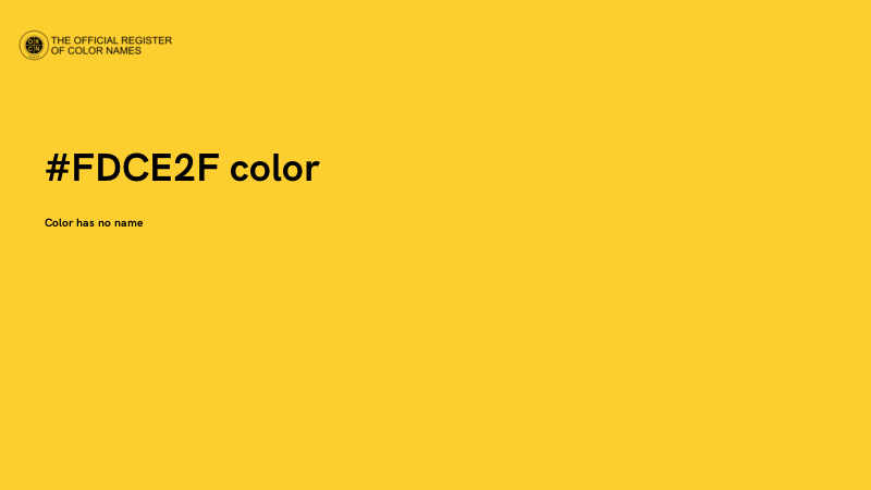 #FDCE2F color image