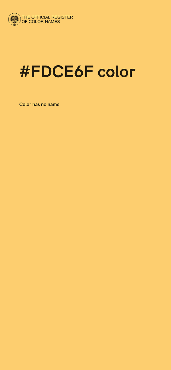 #FDCE6F color image