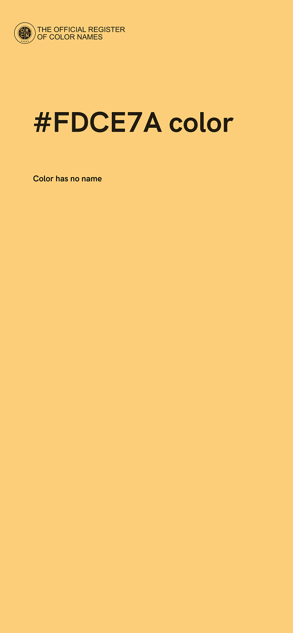 #FDCE7A color image