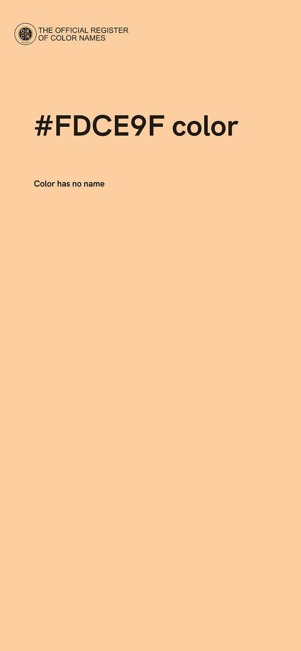 #FDCE9F color image