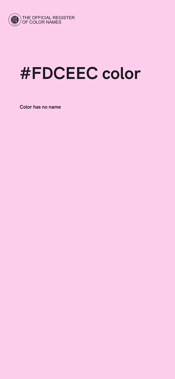 #FDCEEC color image