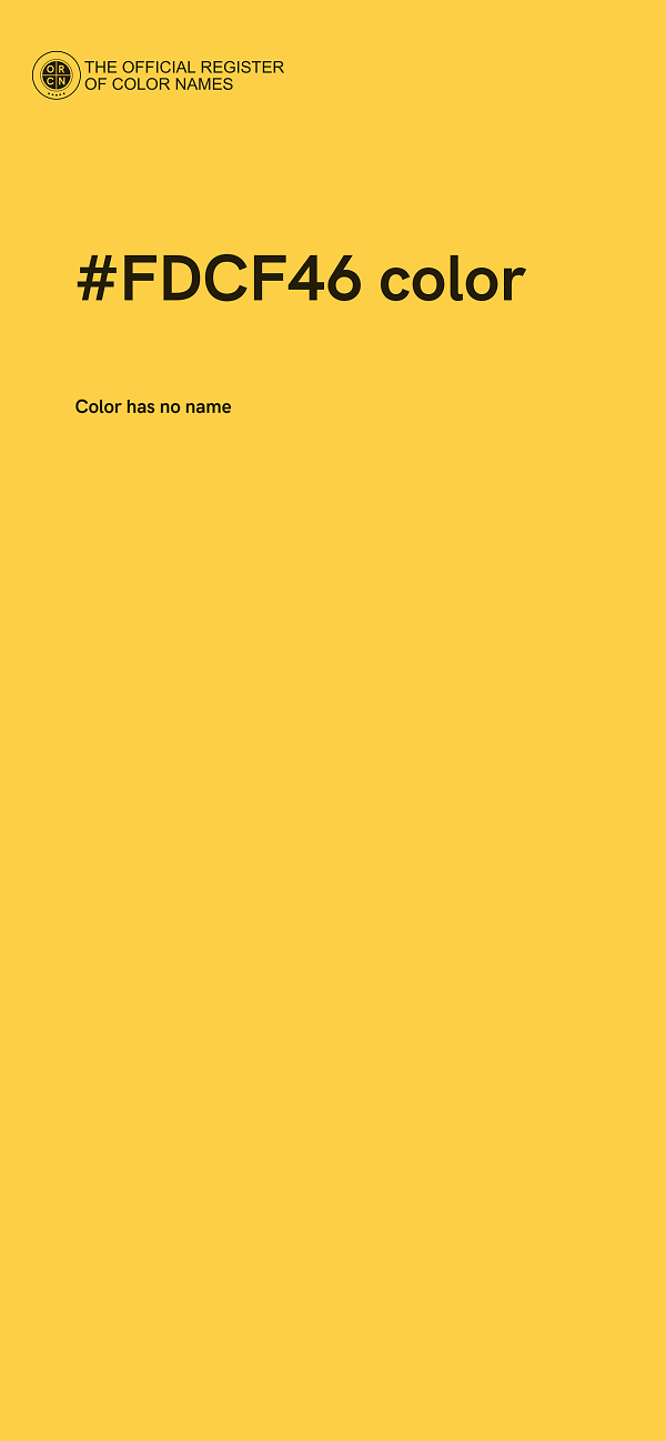 #FDCF46 color image