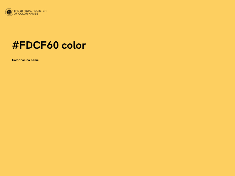 #FDCF60 color image